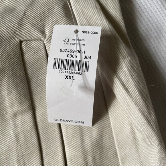 Old Navy Extra High-Rise Taylor Straight Trousers XXL Beige With Pockets Recycle - Picture 4 of 10